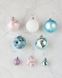 NNEDSZ Ornament Assortment Blue/Pink 42Pcs