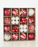 NNEDSZ Ornament Assortment Red/White 42Pcs