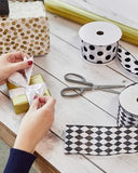 NNEDSZ Ribbon Roll Black/White 6.35cm