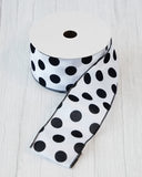 NNEDSZ Ribbon Roll Spot White/Black 9M