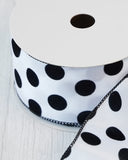 NNEDSZ Ribbon Roll Spot White/Black 9M