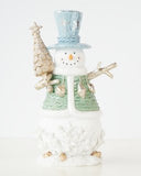 NNEDSZ Snowman With Tree 23cm