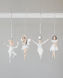 NNEDSZ Stories Ornaments White Set Of 4 10.5cm