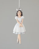 NNEDSZ Stories Ornaments White Set Of 4 10.5cm