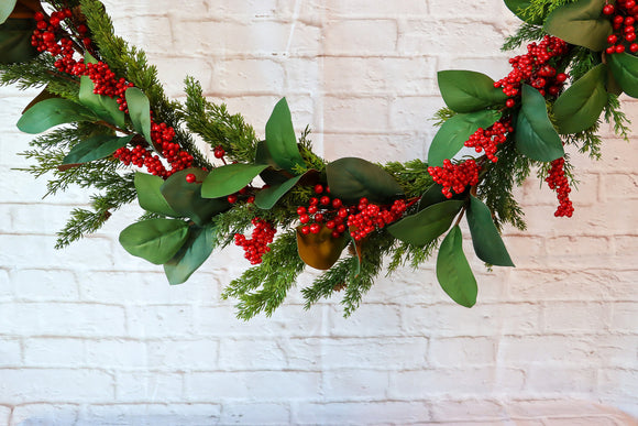 NNEDSZ Berry Cedar Garland Red Green 180cm X3440