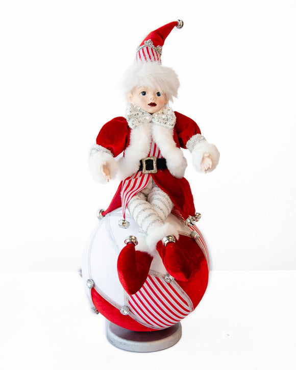 NNEDSZ LUXURY ELF ON BALL TABLE DECORATION 40CM