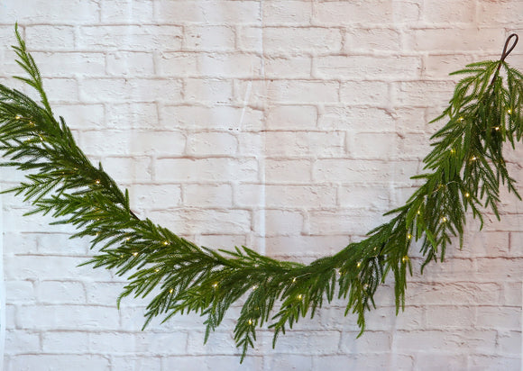 NNEDSZ PINE GARLAND USB POWERED 183CM