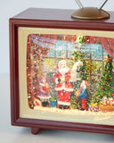 NNEDSZ Xmas Tv Music Box Santa 17cm
