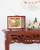 NNEDSZ Xmas Tv Music Box Santa 17cm