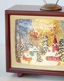 NNEDSZ Xmas Tv Music Box Takeoff 17cm