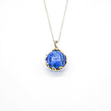 NNEDSZ Gift Box - Aroma Necklace White Gold - Planet Celestial Sapphire (Blue) + Purify Oil Blend