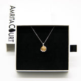 NNEDSZ Gift Box - Aroma Necklace White Gold - Planet Nebula (Pink) + Purify Oil Blend