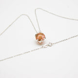 NNEDSZ Gift Box - Aroma Necklace White Gold - Planet Plutonian Amethyst (Golden Purple) + Purify Oil Blend