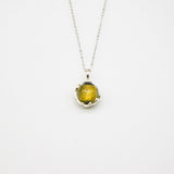 NNEDSZ Gift Box - Aroma Necklace White Gold - Planet Stellar Midnight (Golden dark blue) + Purify Oil Blend