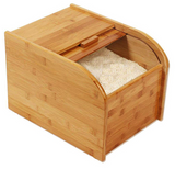 NNEDSZ Bamboo Rice Grain Cereal Flour Sealed Storage Box