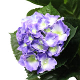 NNEDSZ Artificial Hydrangea 74cm - Mixed Purples And Yellows