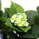 NNEDSZ Artificial Hydrangea 74cm - Mixed Purples And Yellows