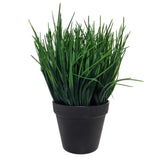 NNEDSZ Artificial Ornamental Potted Dense Green Grass UV Resistant 30cm (Overstock Clearance)