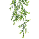 NNEDSZ Artificial Dense Hanging Evergreen Plant (Two-Tone) UV Resistant 80cm