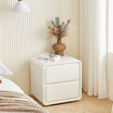 NNEDSZ Astrid White Bedside Table