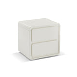 NNEDSZ Astrid White Bedside Table