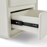 NNEDSZ Astrid White Bedside Table