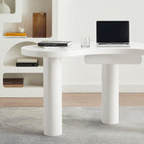 NNEDSZ Aurora White Office Desk