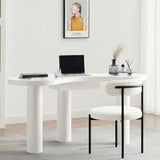 NNEDSZ Aurora White Office Desk