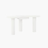 NNEDSZ Aurora White Office Desk
