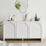 NNEDSZ Dome White 3 Doors Sideboard