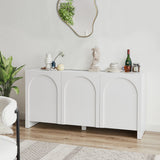 NNEDSZ Dome White 3 Doors Sideboard