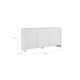 NNEDSZ Dome White 3 Doors Sideboard
