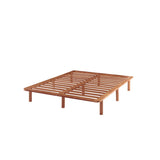NNEDSZ Bondi Wooden Pinewood Bed Base in Walnut - King Single