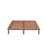 NNEDSZ Bondi Wooden Pinewood Bed Base in Walnut - Double
