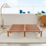 NNEDSZ Bondi Wooden Pinewood Bed Base in Walnut - King