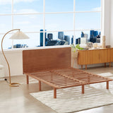 NNEDSZ Bondi Solid Pinewood Bed Frame in Walnut - King Single