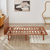 NNEDSZ Bondi Solid Pinewood Bed Frame in Walnut - Double
