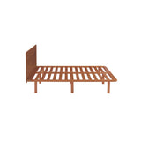 NNEDSZ Bondi Solid Pinewood Bed Frame in Walnut - Double