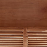 NNEDSZ Bondi Solid Pinewood Bed Frame in Walnut- Queen