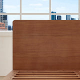 NNEDSZ Bondi Solid Pinewood Bed Frame in Walnut - King