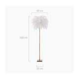 NNEDSZ Demi Feathered Floor Lamp