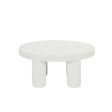 NNEDSZ Julia White Round Coffee Table