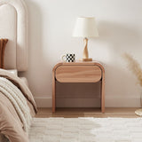 NNEDSZ Olga Natural Bedisde Table