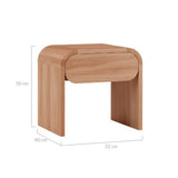 NNEDSZ Olga Natural Bedisde Table