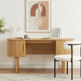 NNEDSZ Tate Wooden Curved Desk