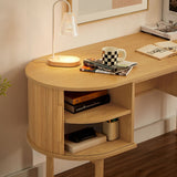 NNEDSZ Tate Wooden Curved Desk