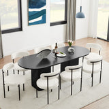NNEDSZ Tate 8 Seater Dining Table in Black