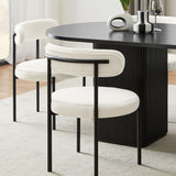 NNEDSZ Tate 8 Seater Dining Table in Black