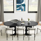 NNEDSZ Tate 8 Seater Dining Table in Black