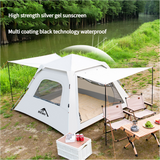 NNEDSZ Four-sided tent with Sunshade Awning - Small size (210x210x140cm), High-Strength UV Protection and Multi-Coating Waterproof for outdoor excursions